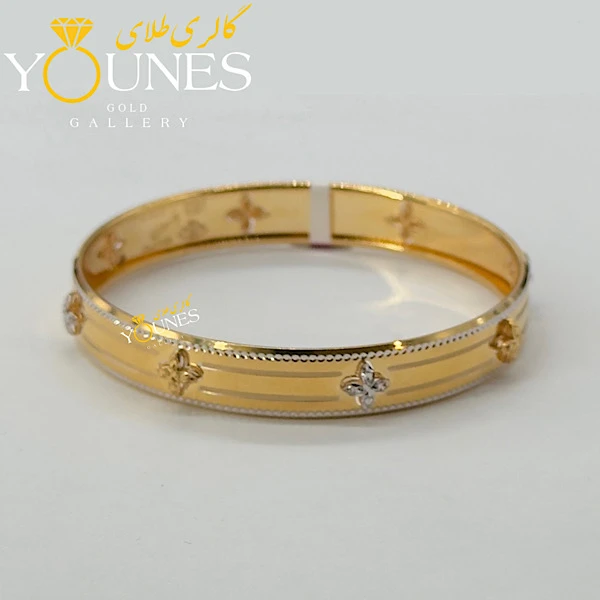 النگو طلای گل نگینی